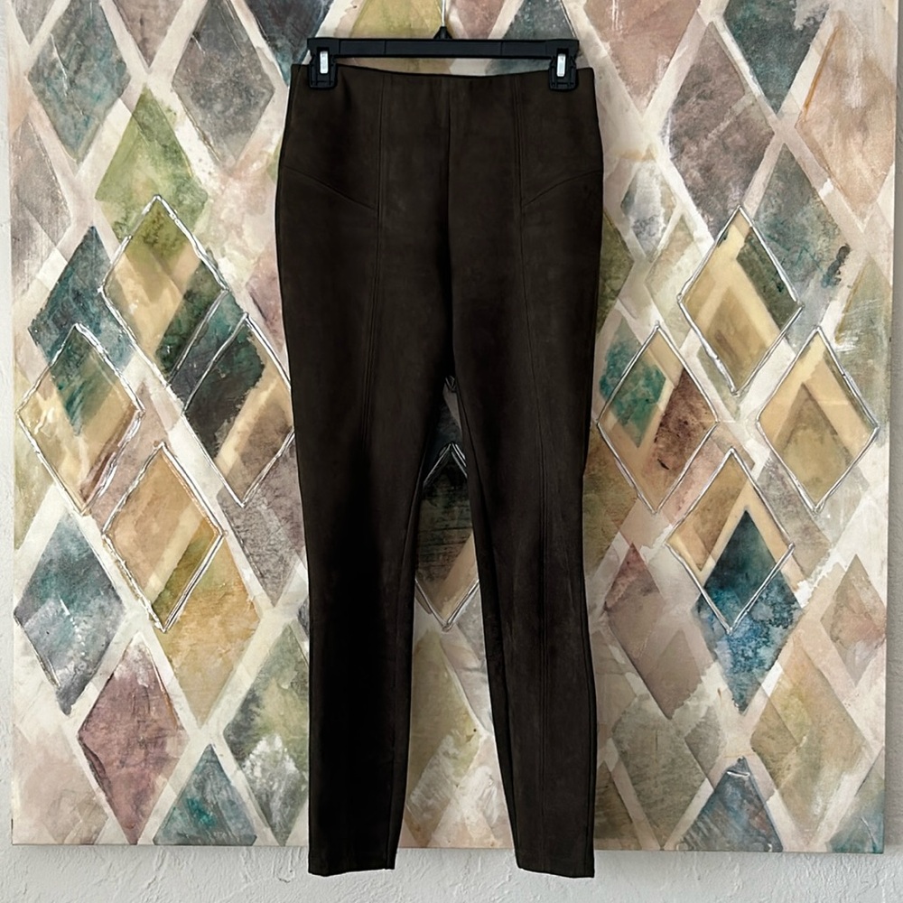 Faux Suede Tailored Pant